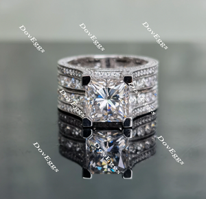 full eternity moissanite engagement ring