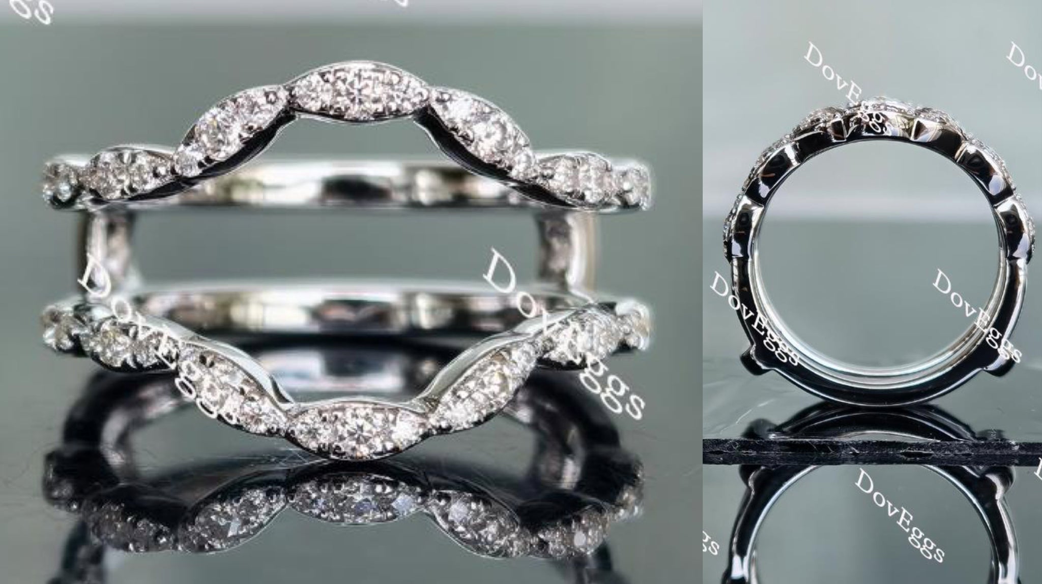 curved moissanite enhancer