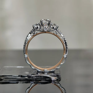 doveggs 1.1 carat round lab created diamond CVD engagement ring (size 7)