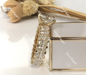 doveggs radiant full eternity moissanite engagement ring