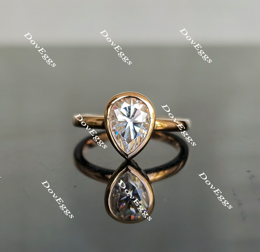 solitaire moissanite engagement ring