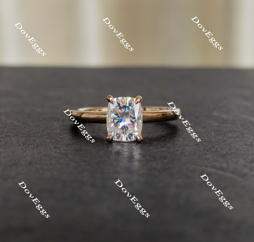 solitaire moissanite ring engagement ring