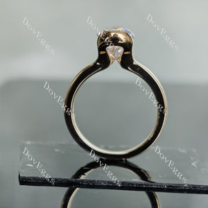 Kindal all shape solitaire moissanite engagement ring