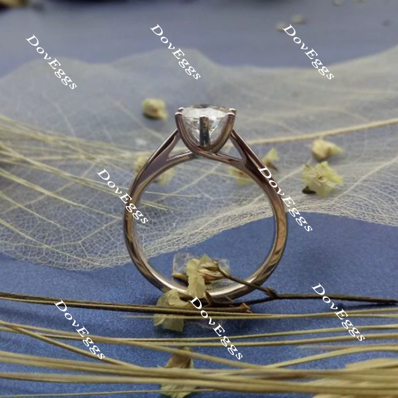Doveggs round moissanite bridal set (2 rings)