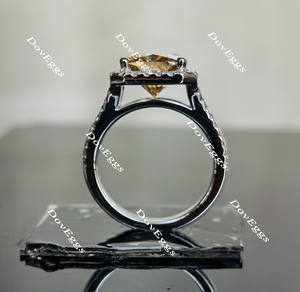 Karen's Dream Come True halo colored moissanite engagement ring