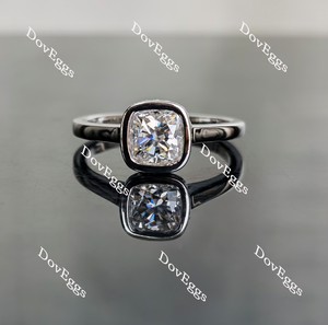 Doveggs bezel setting moissanite engagement ring