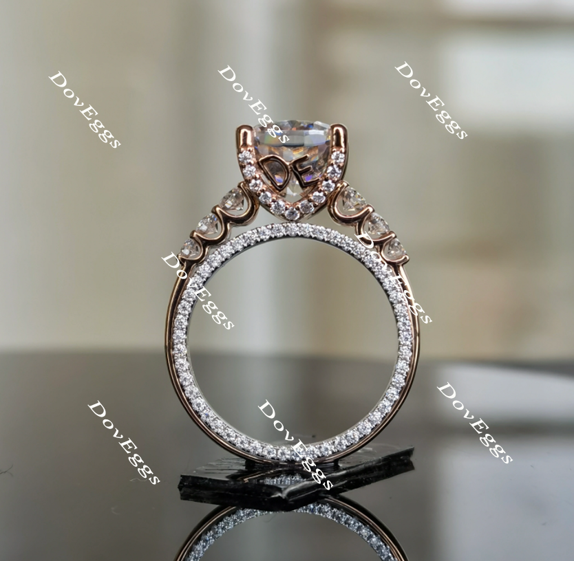 side-stone moissanite ring