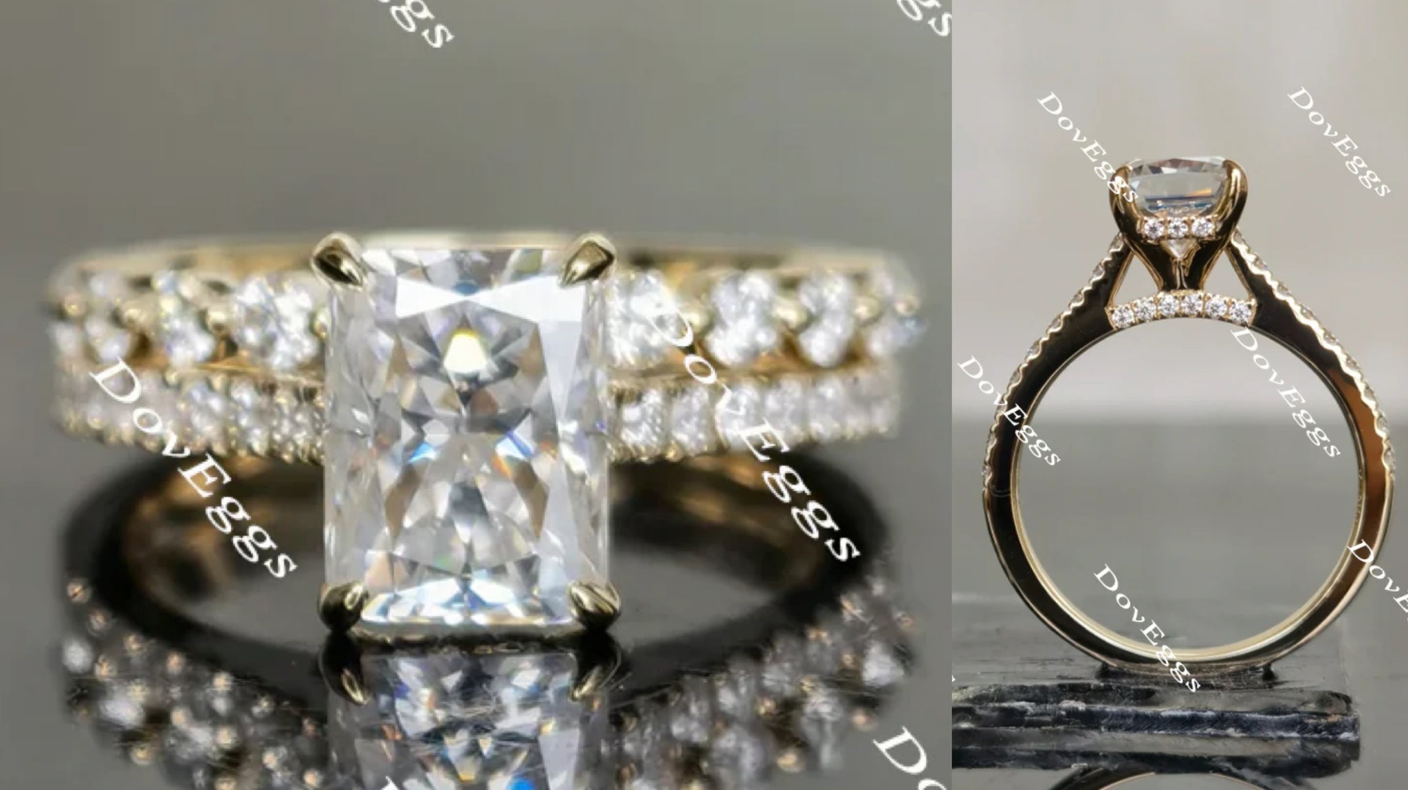 half eternity pave ring