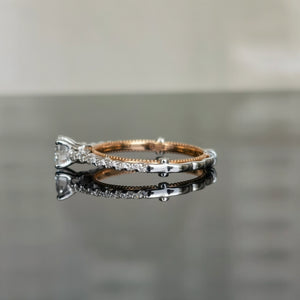 doveggs 0.5 carat round lab created diamond  CVD engagement ring (size 7)