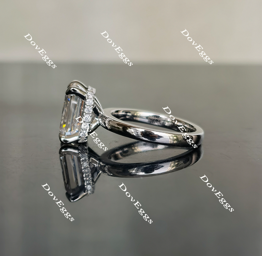 Doveggs hidden halo moissanite engagement ringXR1059