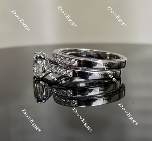 Doveggs round moissanite bridal set (2 rings)