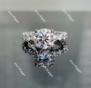 full eternity pave moissanite ring