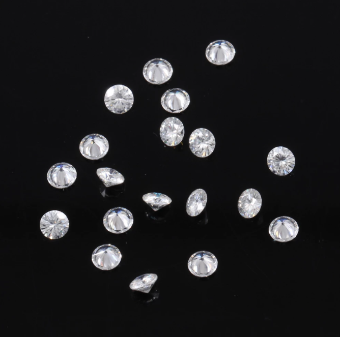 doveggs 2.5mm round lab created moissanite loose stone total 15 pcs