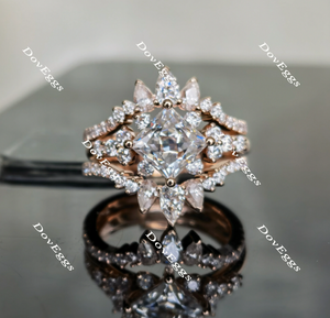 bridal set moissanite engagement ring