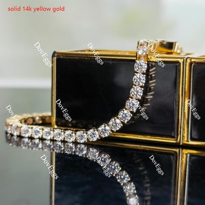 Doveggs round moissanite/lab grown diamond tennis bracelet