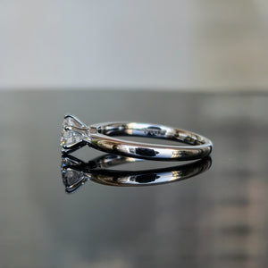 doveggs 0.5 carat def color round lab created diamond engagement ring