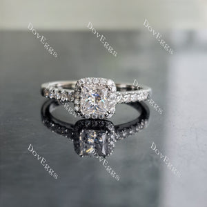 princess moissanite ring