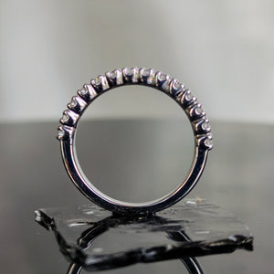 DovEggs 2 carat pear halo sterling silver moissanite bridal set (2 rings)
