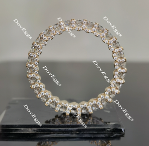 doveggs round full eternity moissanite/lab grown diamond wedding band-2.9mm band width