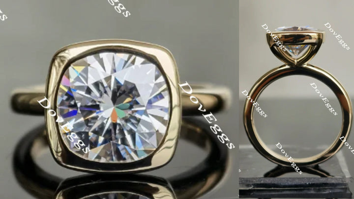 solitaire moissanite engagement ring
