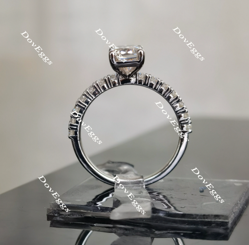 The Kaylee radiant moissanite bridal set (2 rings)