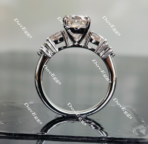 Doveggs side stone moissanite engagement ring