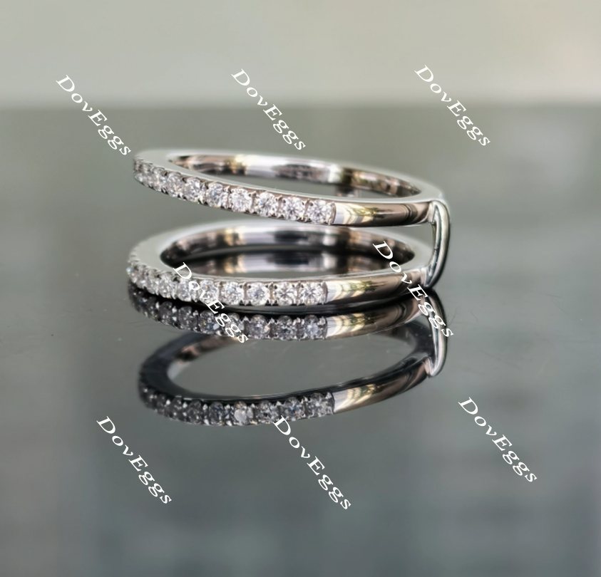 Doveggs moissanite guard ring/moissanite enhancer