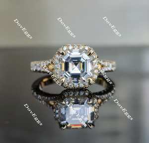 pave moissanite engagement ring