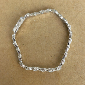 Doveggs 18.4cm length round moissanite/lab grown diamond bracelet