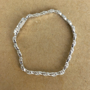 Doveggs 18.4cm length round moissanite bracelet