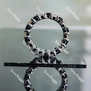 Doveggs Emerald full eternity(0.5ct each, around 10ctw) moissanite /Lab grown diamond  band-5mm band width