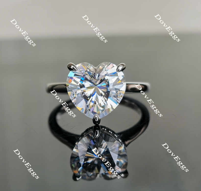 solitaire moissanite engagement ring