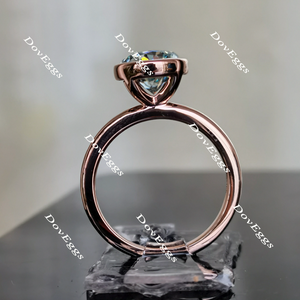 Doveggs bezel setting solitaire colored moissanite engagement ring