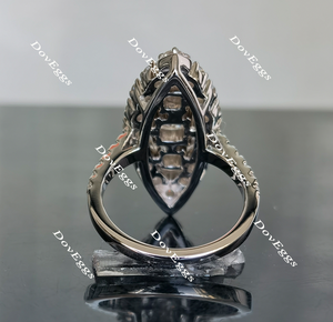 Doveggs side stone moissanite engagement ring