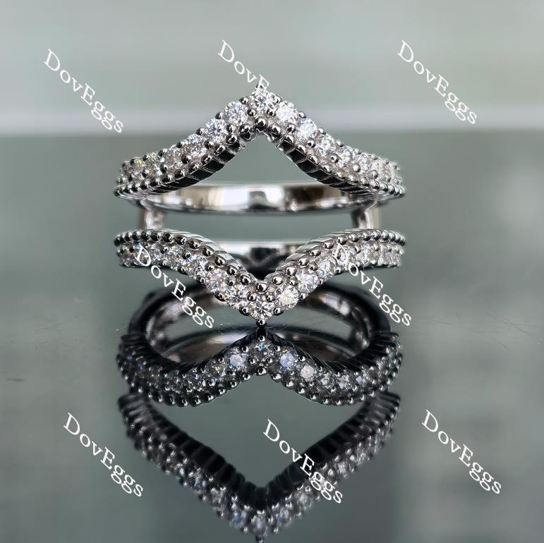 Custom Diamond Ring Enhancer Wedding Band Women Pear Shaped Diamond  Stacking Matching Band Ring Guard Anniversary Gift Bridal Personalized -  Etsy Australia