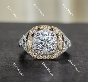 halo moissanite ring