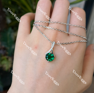 Doveggs art deco zambia emerald pendant necklace (pendant only)