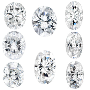 doveggs 1ct-5ct oval & elongated oval moissanite loose stone