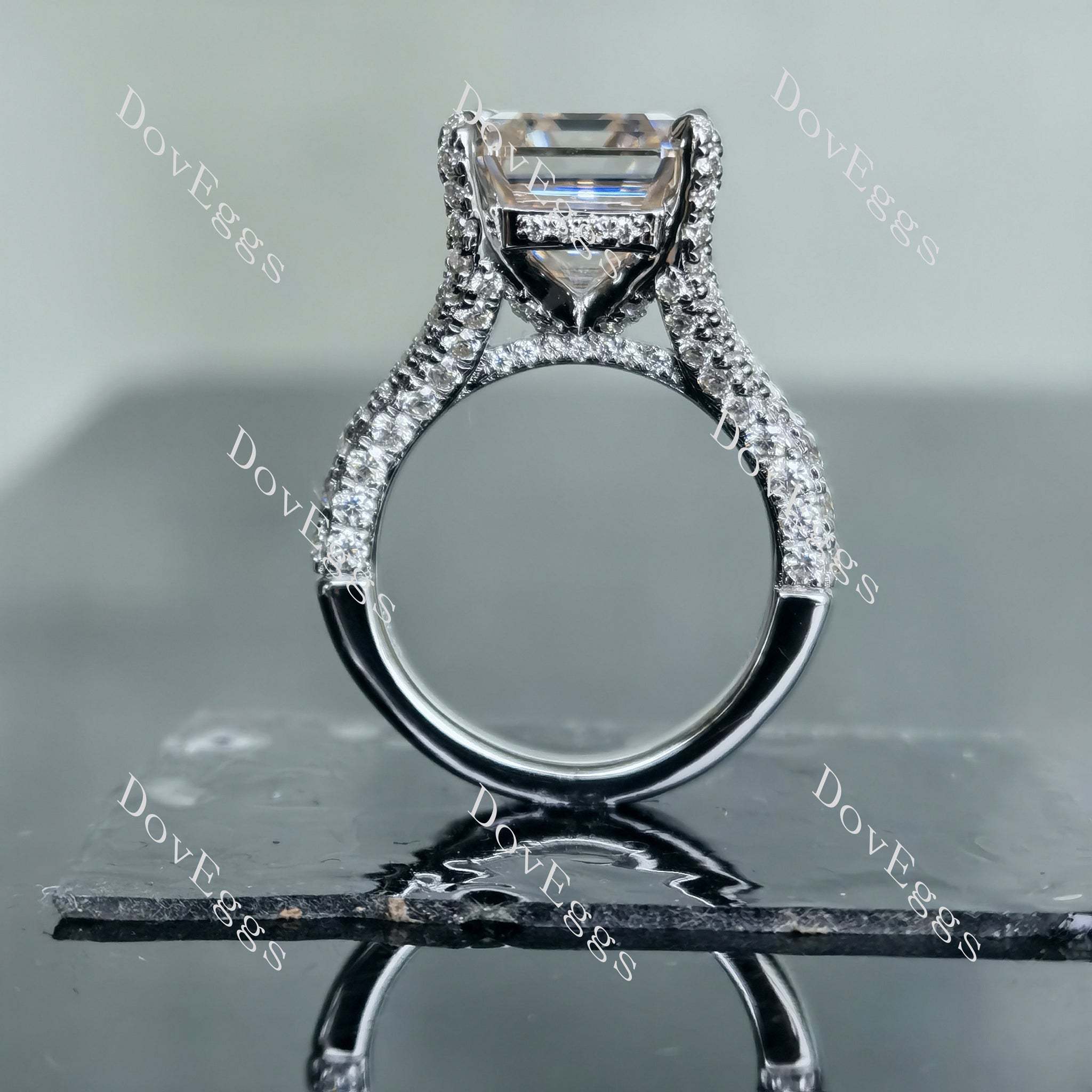 The Brooklyn split shank engagement ring