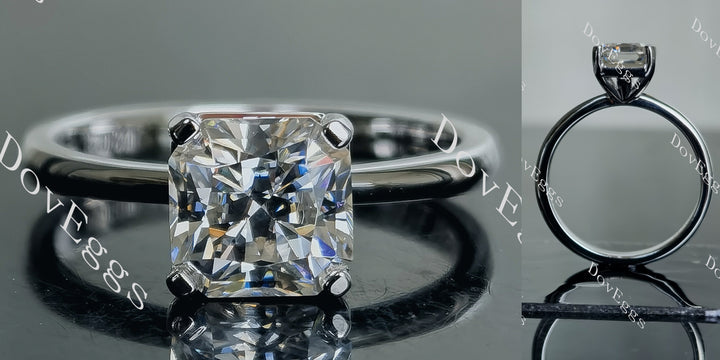 solitaire moissanite engagement ring