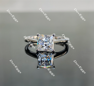 solitaire moissanite engagement ring