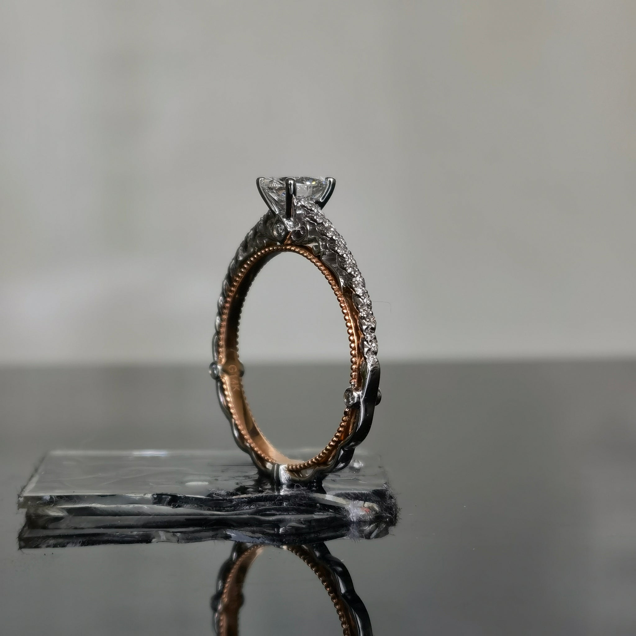 doveggs 0.5 carat oval lab created diamond CVD engagement ring (size 7)