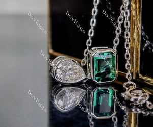 Doveggs bezel 10k gold pendant necklace (pendant only)
