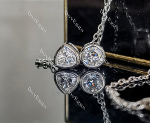 Doveggs bezel 10k gold pendant necklace (pendant only)