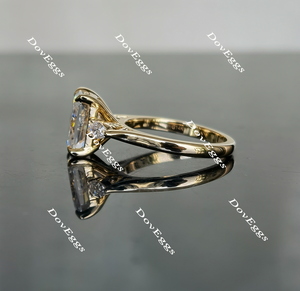 The Ara radiant vintage three stone ring