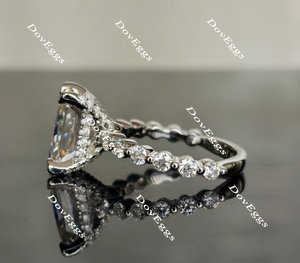 Doveggs radiant moissanite engagement ring for women