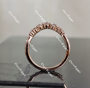Doveggs halo moissanite bridal set (2 rings)