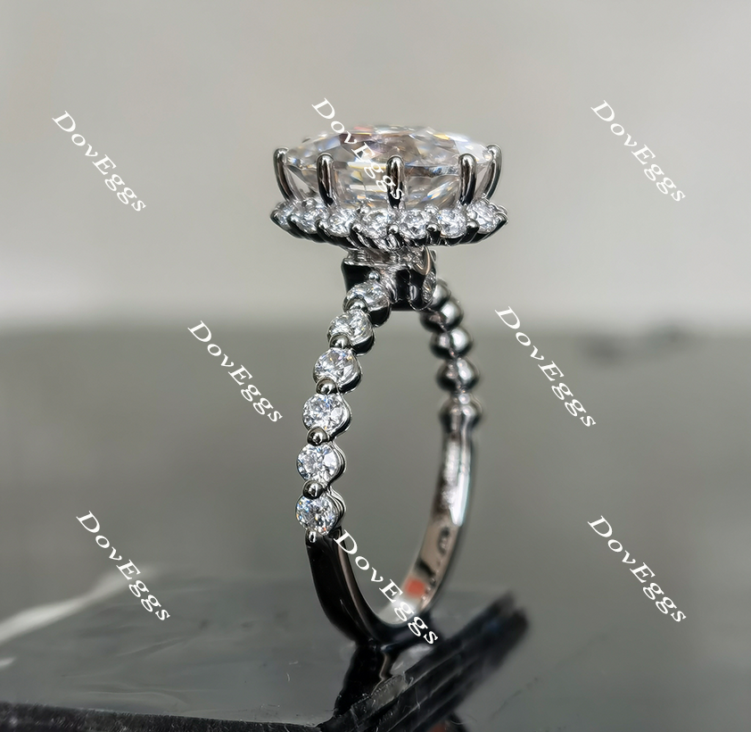 Doveggs moissanite engagement ring for women