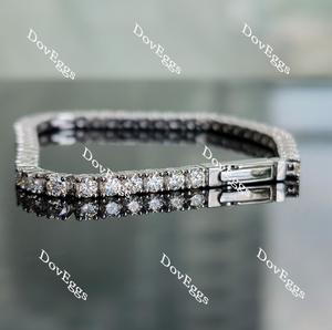 Doveggs round moissanite tennis bracelet