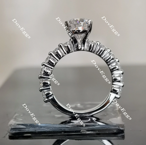 Doveggs elongated oval moissanite engagement ring(engagement ring only)